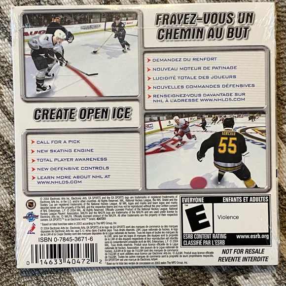 EA Sports NHL Demo Disc 2005 Sealed & Rugby 2004 PC CD-ROM Games Rated E - Picture 7 of 8